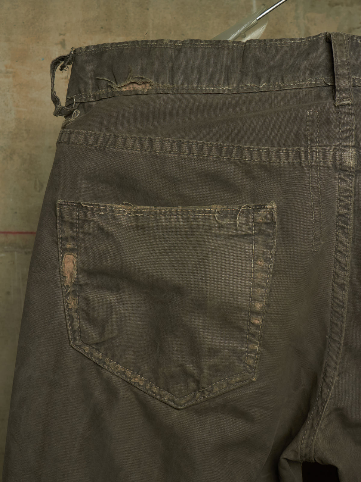 Rick Owens DRKSHDW AW05 "EXPLODER" DUST Distressed Skinny Denim