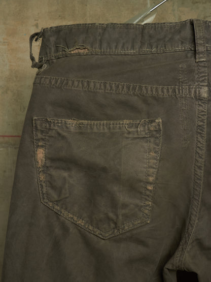 Rick Owens DRKSHDW AW05 "EXPLODER" DUST Distressed Skinny Denim