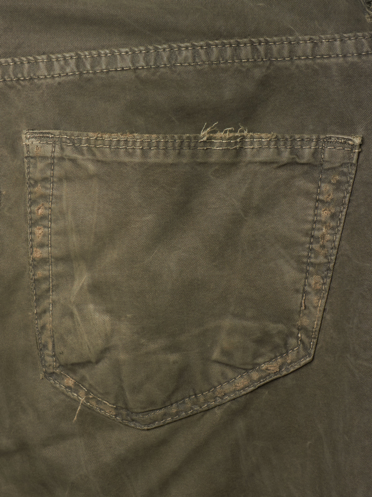 Rick Owens DRKSHDW AW05 "EXPLODER" DUST Distressed Skinny Denim