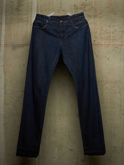 Rick Owens DRKSHDW AW08 "STAG" Dark Indigo ‘Berlin Cut’ Skinny Denim