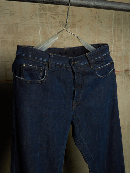 Rick Owens DRKSHDW AW08 "STAG" Dark Indigo ‘Berlin Cut’ Skinny Denim