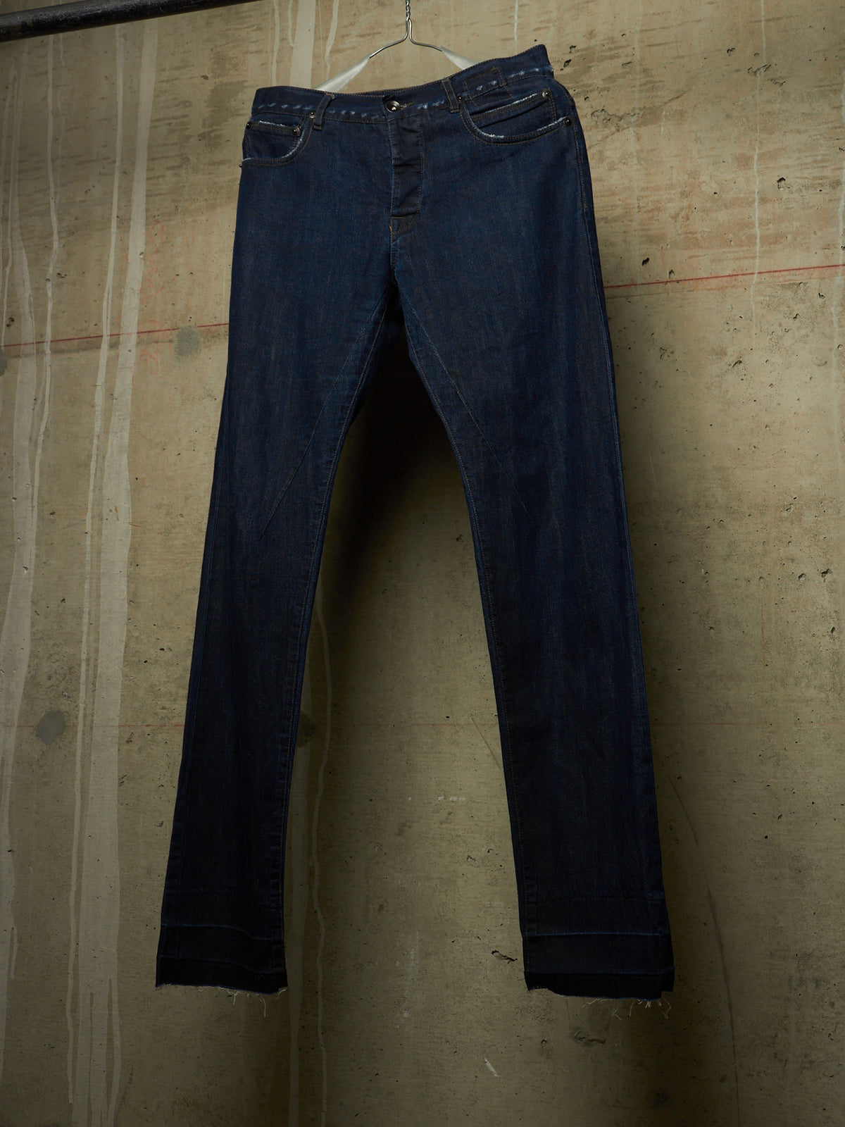 Rick Owens DRKSHDW AW08 "STAG" Dark Indigo ‘Berlin Cut’ Skinny Denim