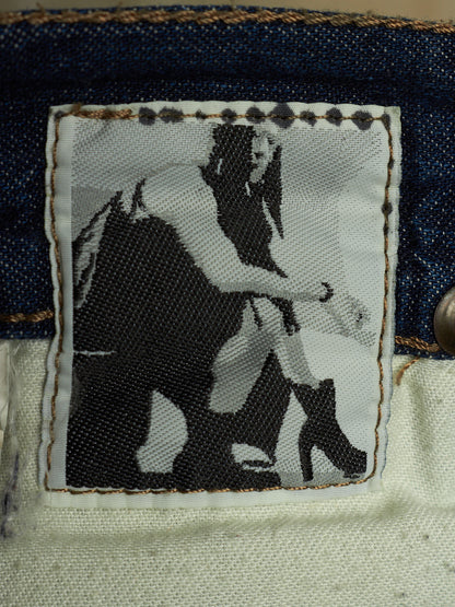 Rick Owens DRKSHDW AW08 "STAG" Dark Indigo ‘Berlin Cut’ Skinny Denim