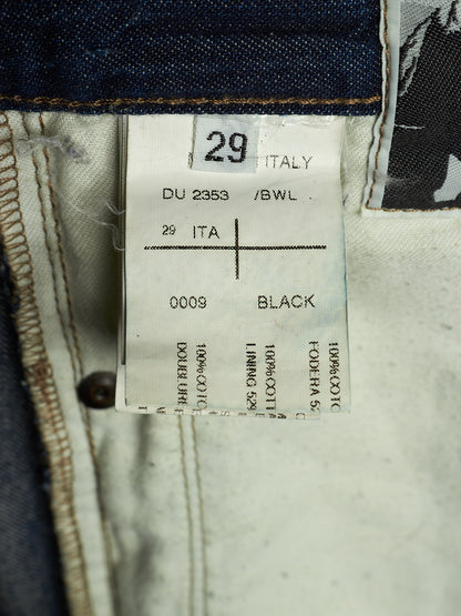 Rick Owens DRKSHDW AW08 "STAG" Dark Indigo ‘Berlin Cut’ Skinny Denim