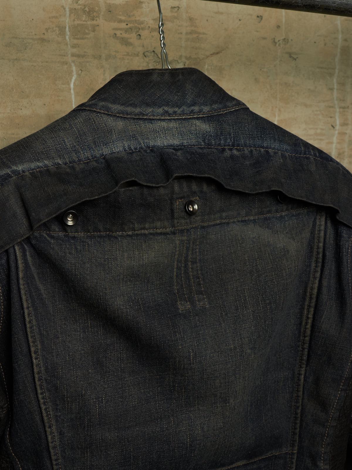 Rick Owens DRKSHDW AW11 "LIMO" BLUE BLACK Hybrid Slave Denim Jacket