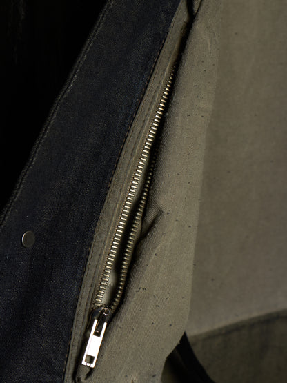Rick Owens DRKSHDW AW11 "LIMO" BLUE BLACK Hybrid Slave Denim Jacket