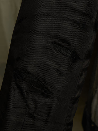Rick Owens DRKSHDW AW11 "LIMO" BLUE BLACK Hybrid Slave Denim Jacket