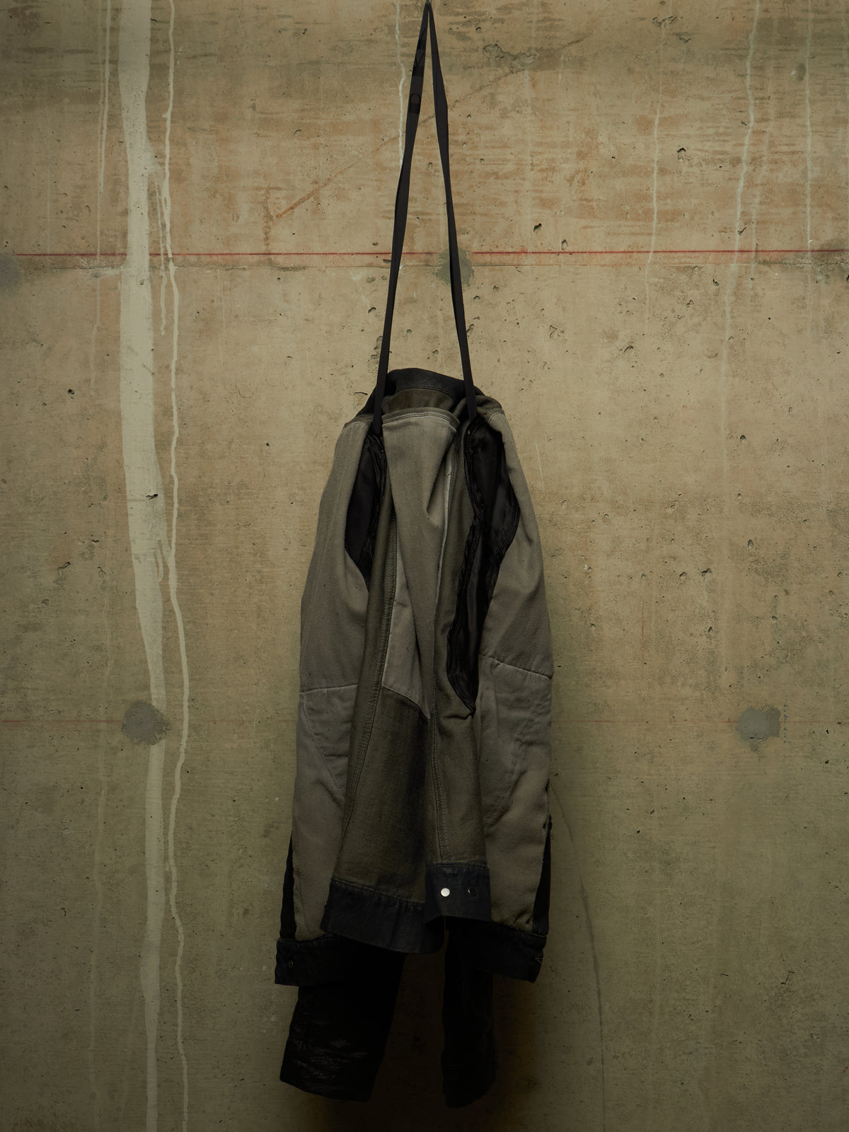 Rick Owens DRKSHDW AW11 "LIMO" BLUE BLACK Hybrid Slave Denim Jacket