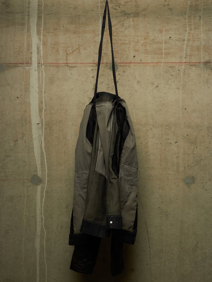 Rick Owens DRKSHDW AW11 "LIMO" BLUE BLACK Hybrid Slave Denim Jacket