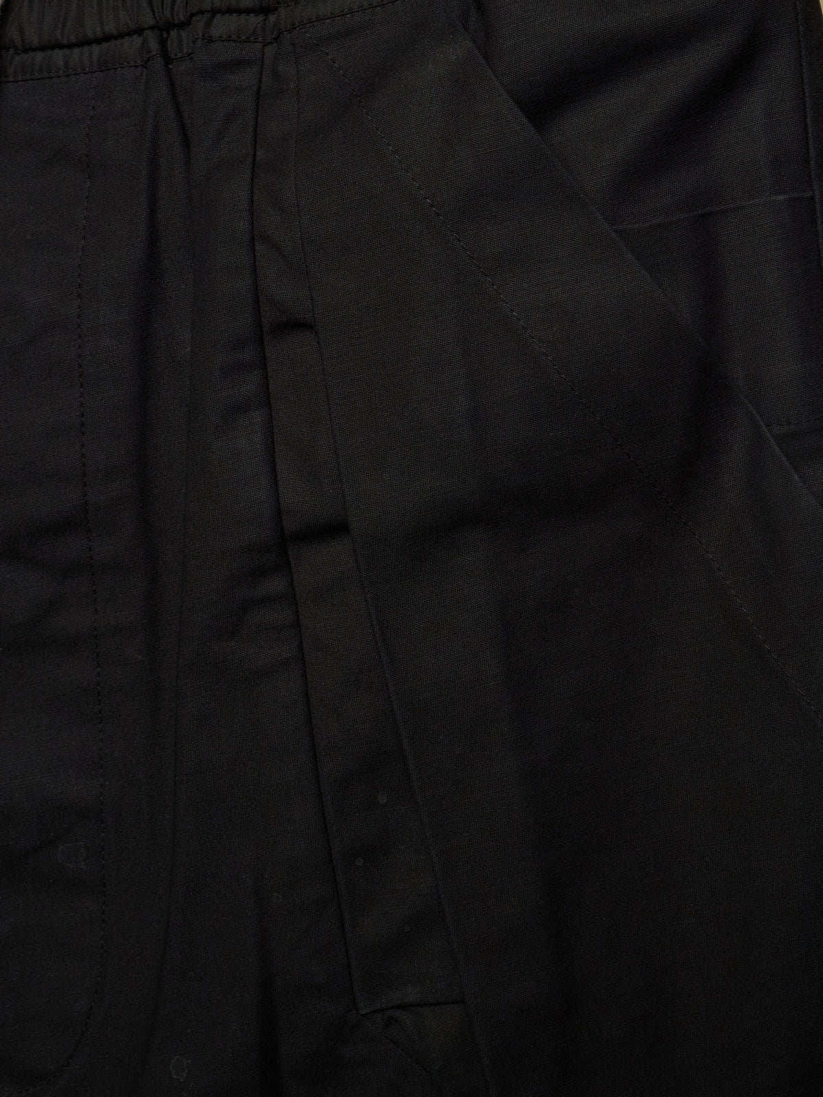 Rick Owens DRKSHDW AW16 "MASTODON" Black Protruding Pockets Drop-Crotch Cargo Capris