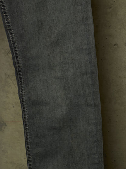 Rick Owens DRKSHDW AW20 "PERFORMA" BACTERIA Grey 'Tyrone Cut' Stretch Skinny Denim (28)