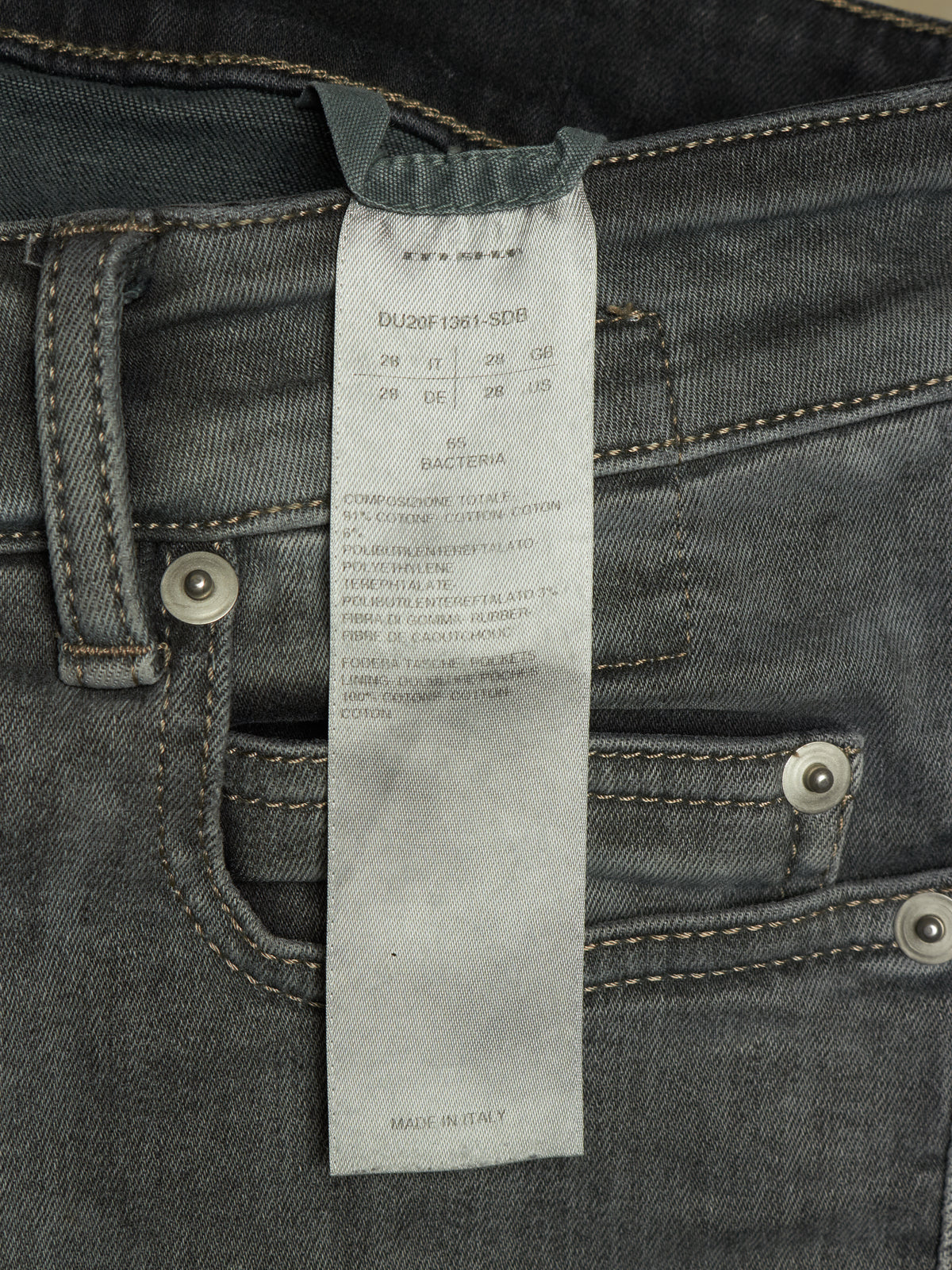 Rick Owens DRKSHDW AW20 "PERFORMA" BACTERIA Grey 'Tyrone Cut' Stretch Skinny Denim (28)