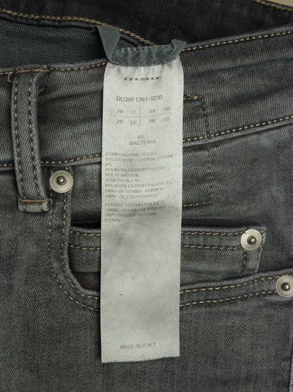 Rick Owens DRKSHDW AW20 "PERFORMA" BACTERIA Grey 'Tyrone Cut' Stretch Skinny Denim (28)
