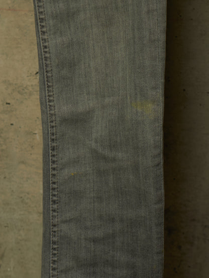 Rick Owens DRKSHDW AW20 "PERFORMA" BACTERIA Grey 'Tyrone Cut' Stretch Skinny Denim (29)