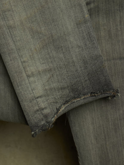 Rick Owens DRKSHDW AW20 "PERFORMA" BACTERIA Grey 'Tyrone Cut' Stretch Skinny Denim (29)