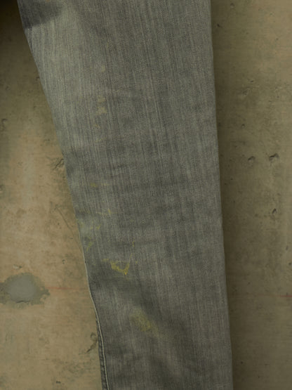 Rick Owens DRKSHDW AW20 "PERFORMA" BACTERIA Grey 'Tyrone Cut' Stretch Skinny Denim (29)