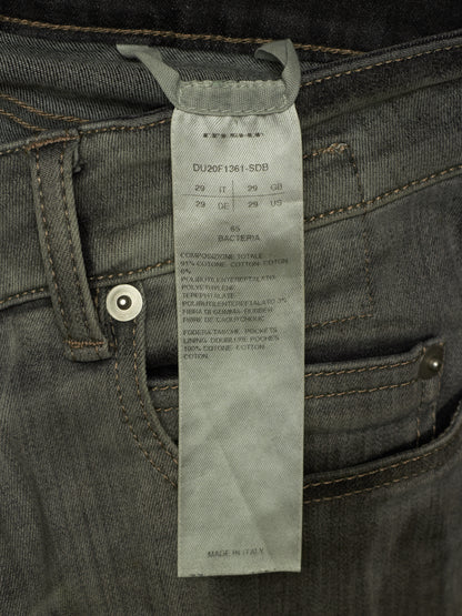 Rick Owens DRKSHDW AW20 "PERFORMA" BACTERIA Grey 'Tyrone Cut' Stretch Skinny Denim (29)