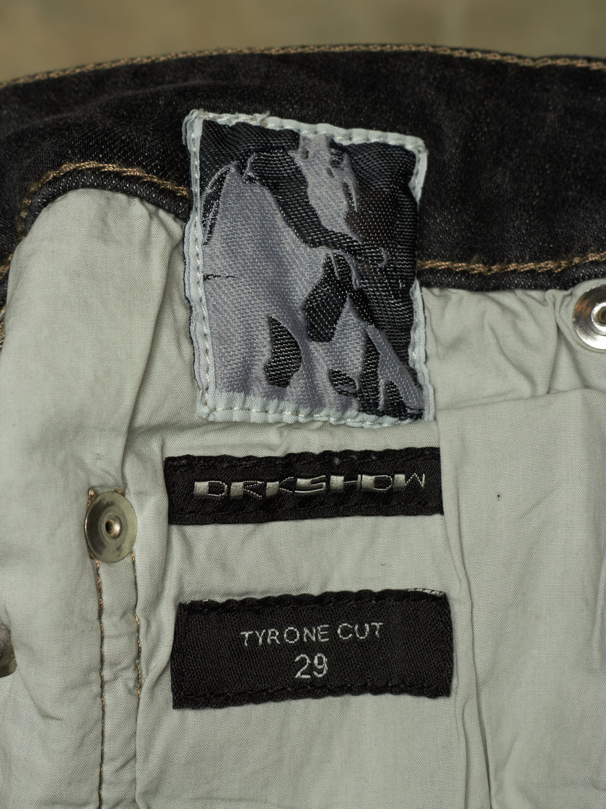 Rick Owens DRKSHDW AW20 "PERFORMA" BACTERIA Grey 'Tyrone Cut' Stretch Skinny Denim (29)
