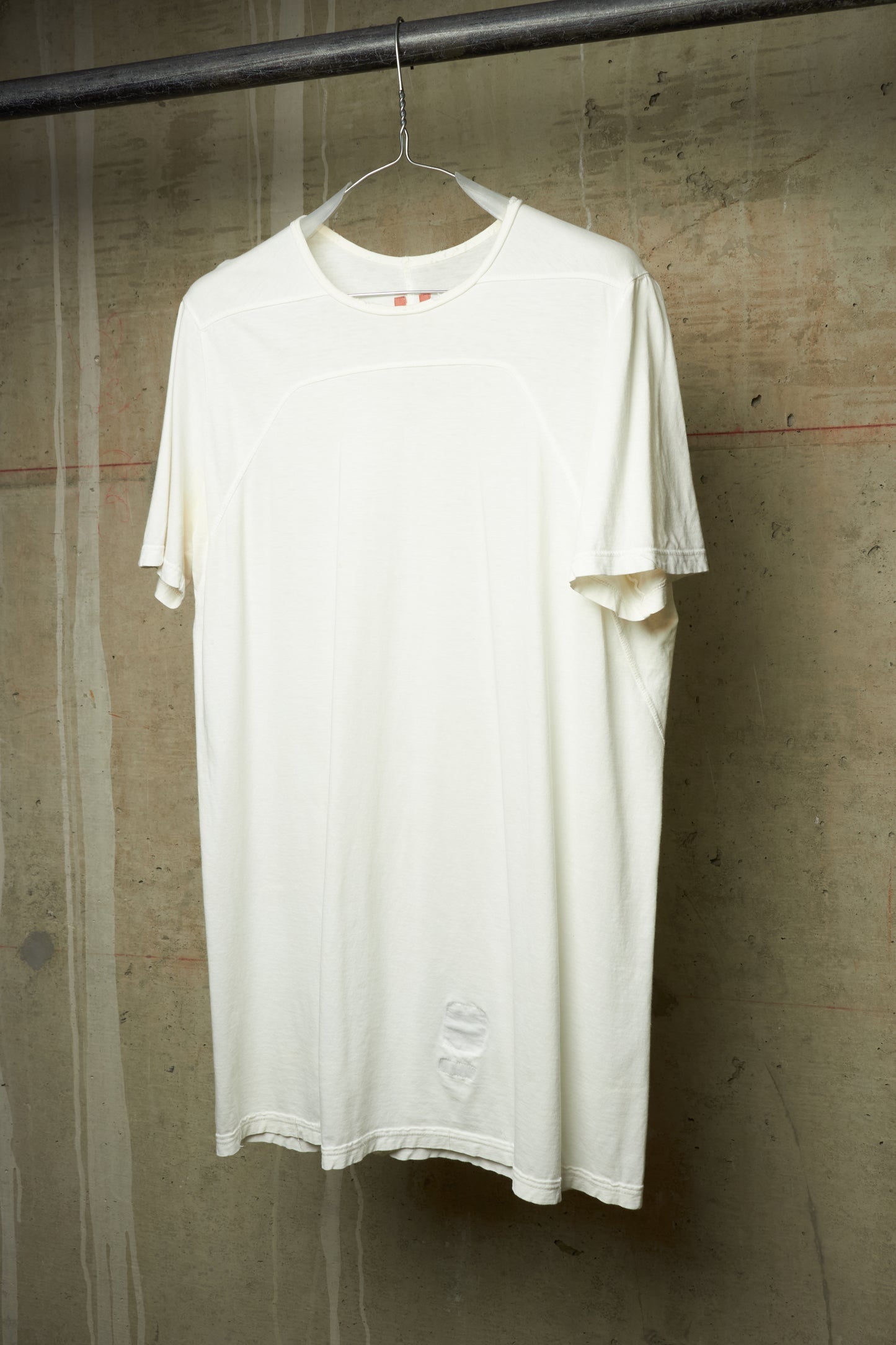 Rick Owens DRKSHDW 00s White Longline T-shirt