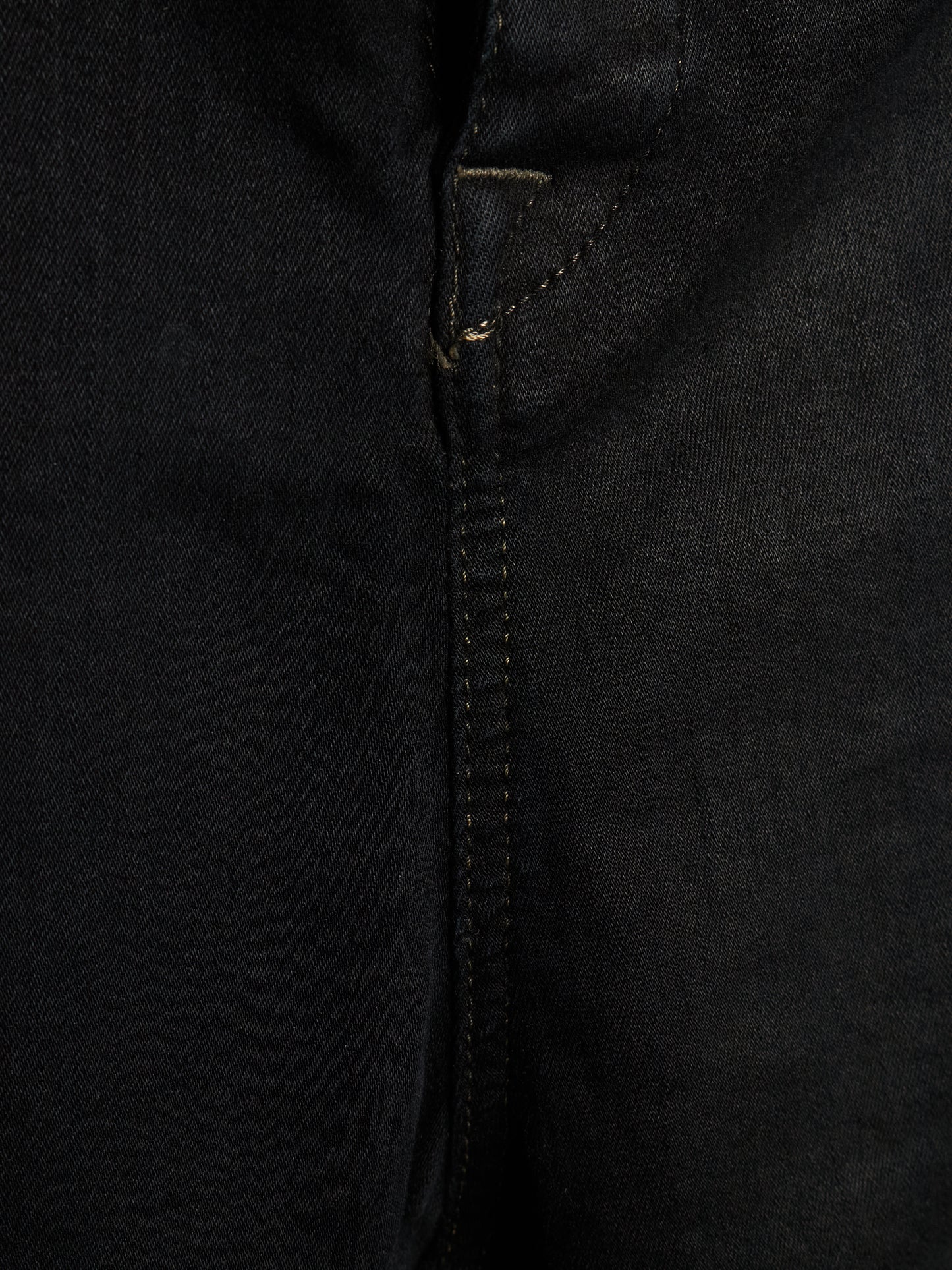 Rick Owens DRKSHDW Mid 2010s BLACK WAX 'Astaire Cropped' Stretch Denim