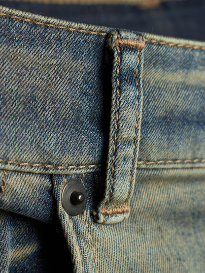 Rick Owens DRKSHDW SS19 "BABEL" HUSTLER 'Berlin Cropped Cut' Denim