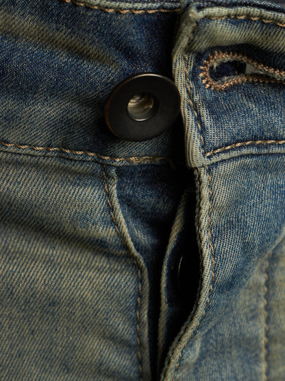 Rick Owens DRKSHDW SS19 "BABEL" HUSTLER 'Berlin Cropped Cut' Denim