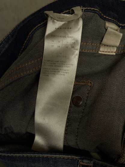 Rick Owens DRKSHDW SS19 "BABEL" HUSTLER 'Berlin Cropped Cut' Denim