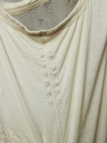 Rick Owens DRKSHDW SS24 "LIDO" PEARL Asymmetric Membrane III Long Tank Top