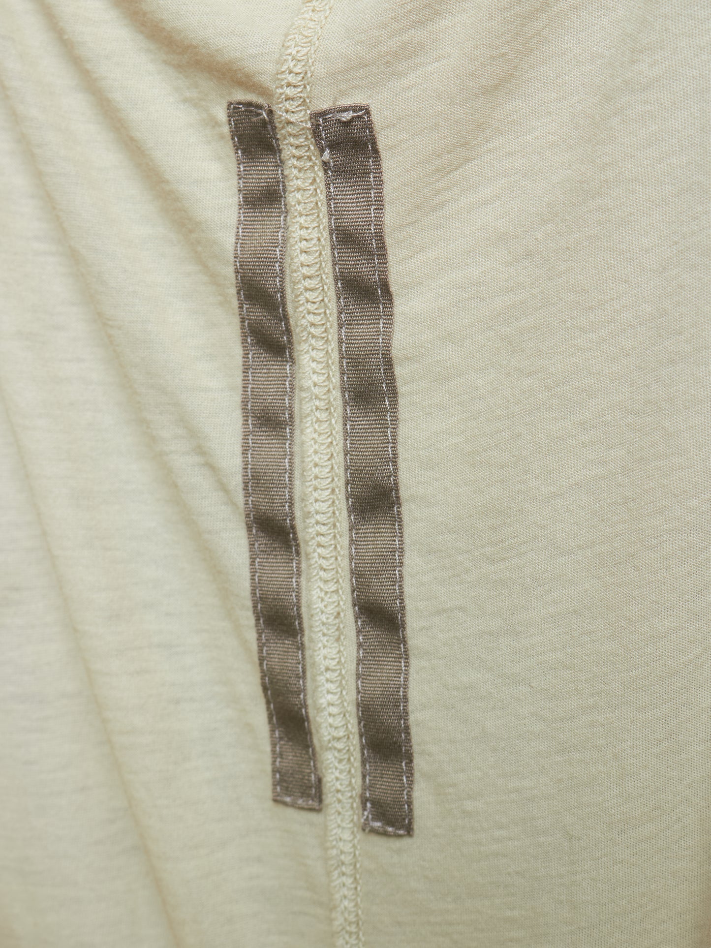 Rick Owens DRKSHDW SS24 "LIDO" PEARL Asymmetric Membrane III Long Tank Top