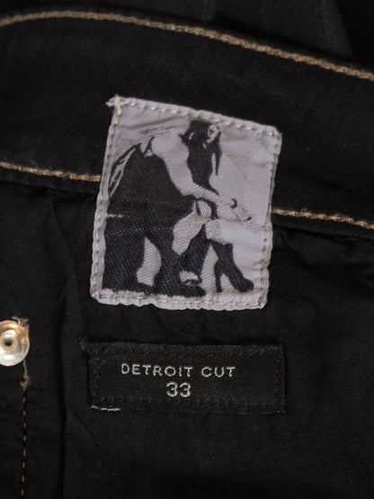 Rick Owens DRKSHDW SS25 "HOLLYWOOD" Waxed 'Detroit Cut' Skinny Denim