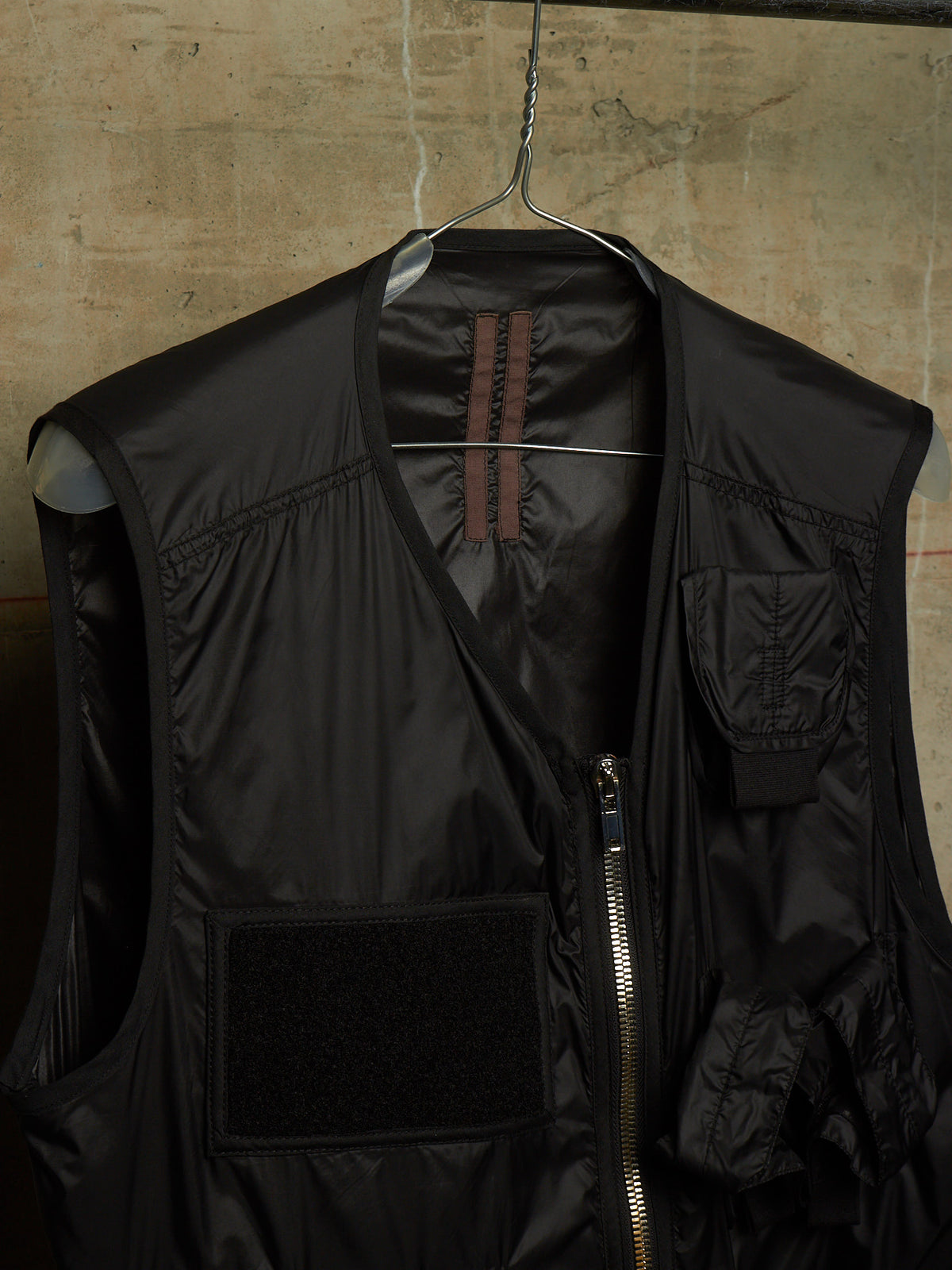 Rick Owens DRKSHDW SS15 "FAUN" Black Nylon Asymmetric Tactical Cargo Vest