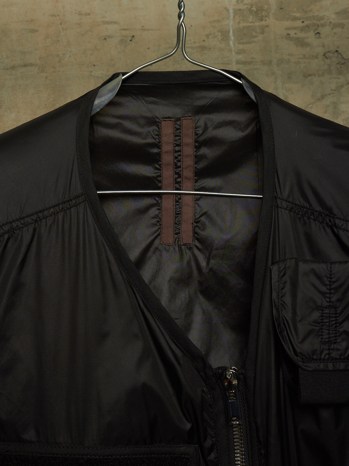 Rick Owens DRKSHDW SS15 "FAUN" Black Nylon Asymmetric Tactical Cargo Vest