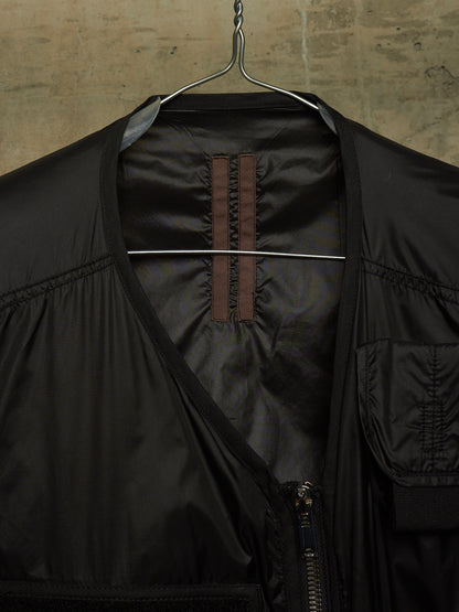 Rick Owens DRKSHDW SS15 "FAUN" Black Nylon Asymmetric Tactical Cargo Vest