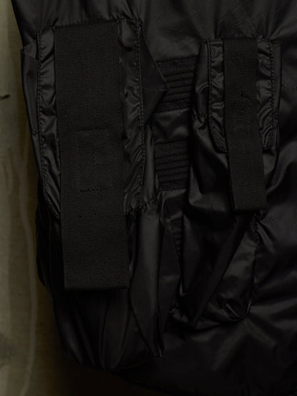 Rick Owens DRKSHDW SS15 "FAUN" Black Nylon Asymmetric Tactical Cargo Vest