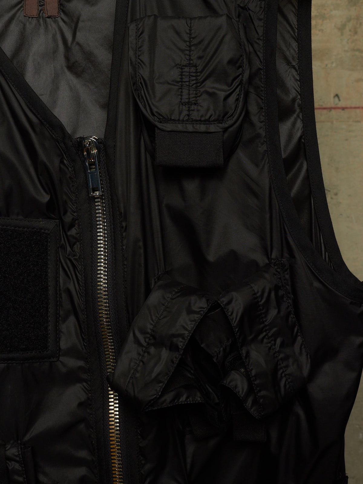 Rick Owens DRKSHDW SS15 "FAUN" Black Nylon Asymmetric Tactical Cargo Vest