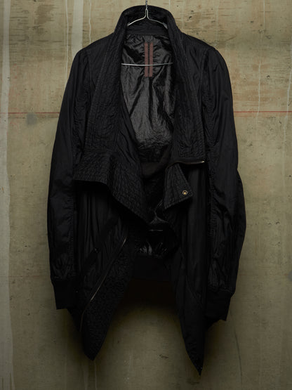 Rick Owens DRKSHDW SS16 "CYCLOPS" Black Nylon Exploder Jacket