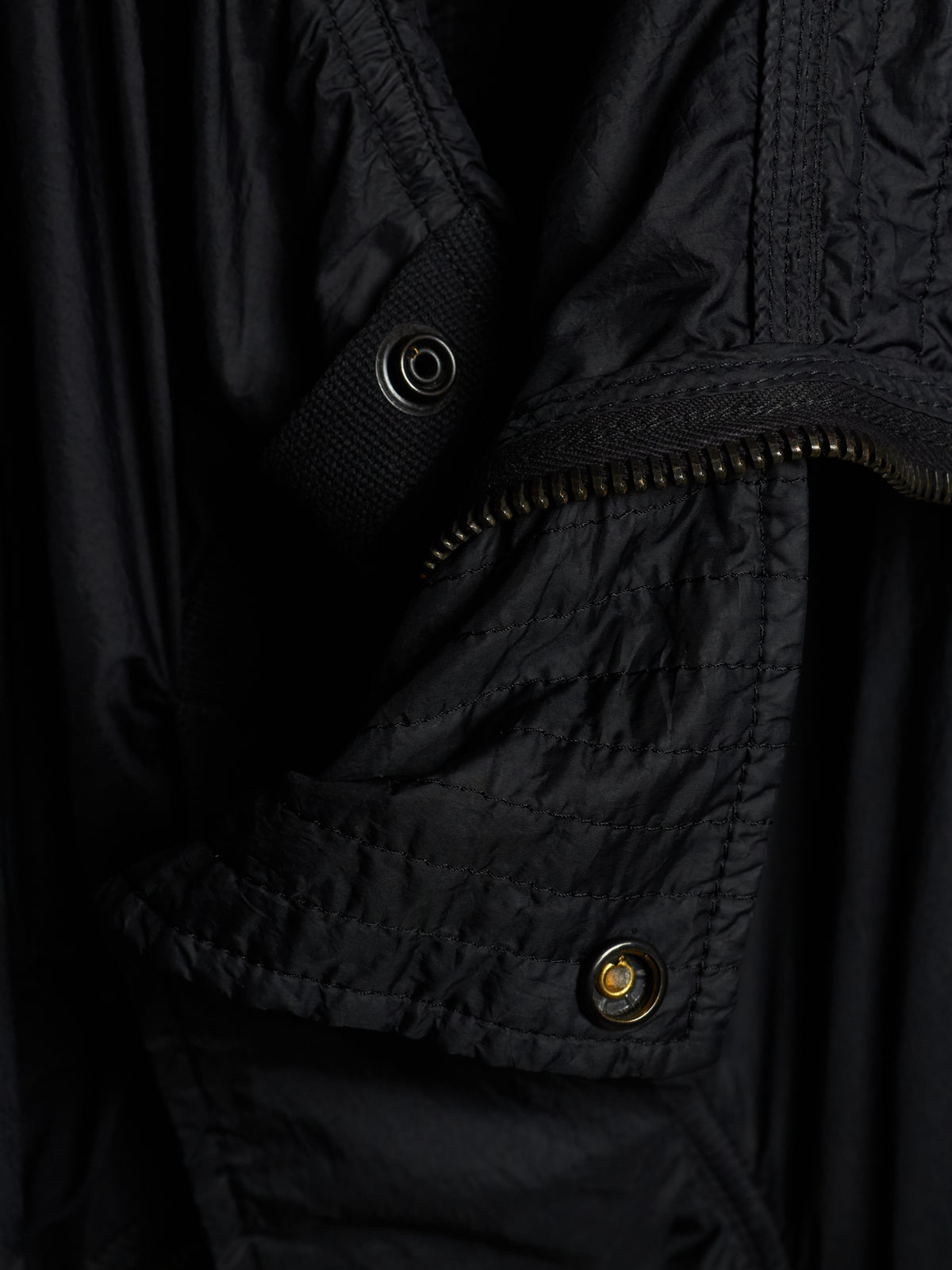 Rick Owens DRKSHDW SS16 "CYCLOPS" Black Nylon Exploder Jacket