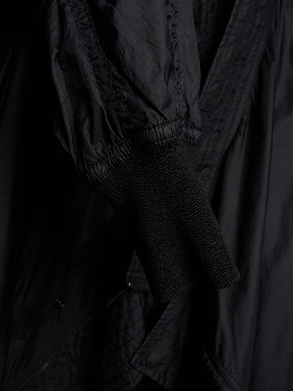 Rick Owens DRKSHDW SS16 "CYCLOPS" Black Nylon Exploder Jacket