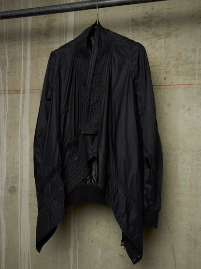 Rick Owens DRKSHDW SS16 "CYCLOPS" Black Nylon Exploder Jacket