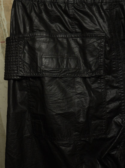 Rick Owens DRKSHDW SS21 "PHLEGETHON" Waxed Creatch Cargo Cotton Pants