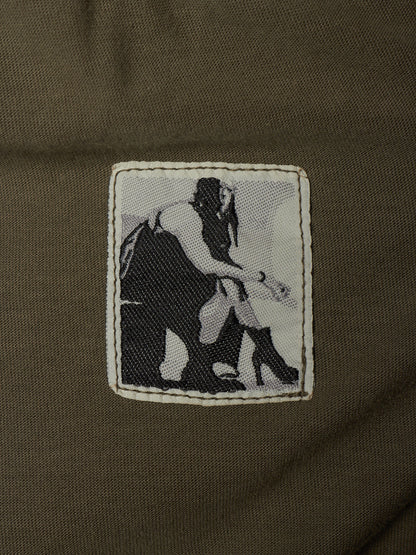Rick Owens DRKSHDW SS23 "EDFU" DUST Cotton Jersey Creatch Cargo Shorts