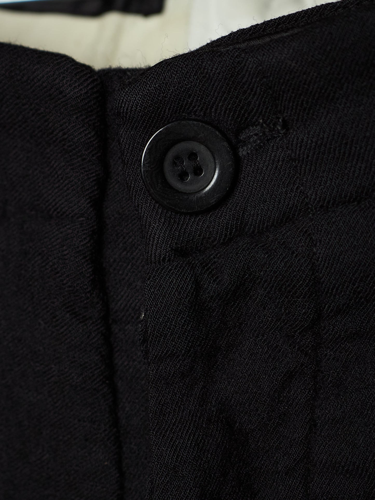 Rick Owens AW08 "STAG" Bias Cut Frayed Hem Flare Wool Trousers