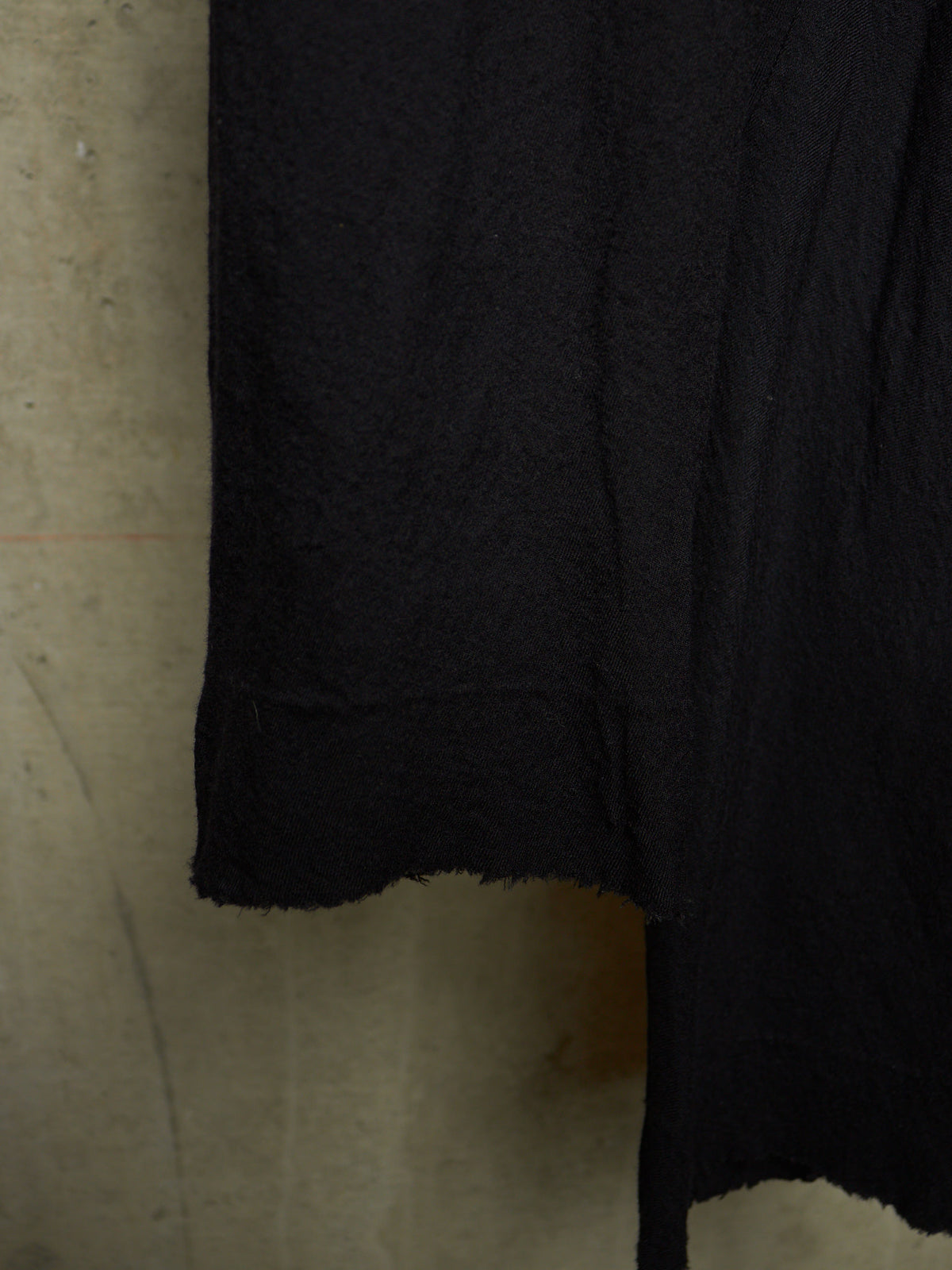 Rick Owens AW08 "STAG" Bias Cut Frayed Hem Flare Wool Trousers