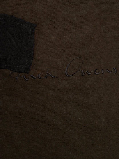 Rick Owens AW03 "TRUCKER" Pill High Neck Waxed Rider Jacket