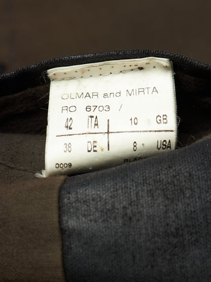 Rick Owens AW03 "TRUCKER" Pill High Neck Waxed Rider Jacket