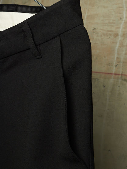 Rick Owens SS08 "CREATCH" Wool Viscose Drop-Crotch Tailored Capri Shorts