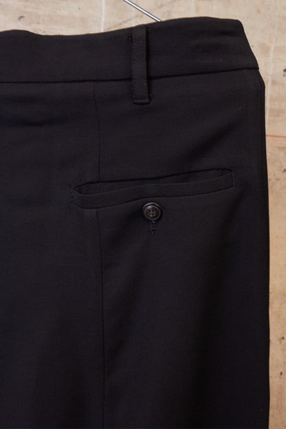 Rick Owens SS08 "CREATCH" Wool Viscose Drop-Crotch Tailored Capri Shorts