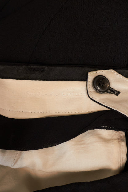 Rick Owens SS08 "CREATCH" Wool Viscose Drop-Crotch Tailored Capri Shorts