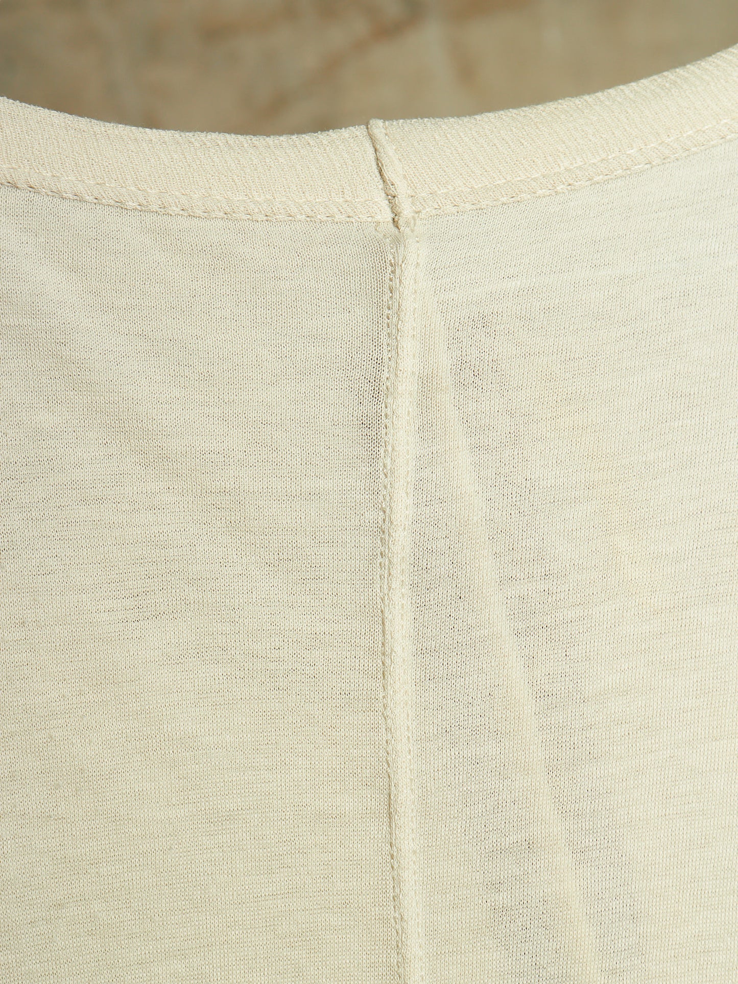 Rick Owens SS12 "NASKA" MILK Double Layered T-shirt