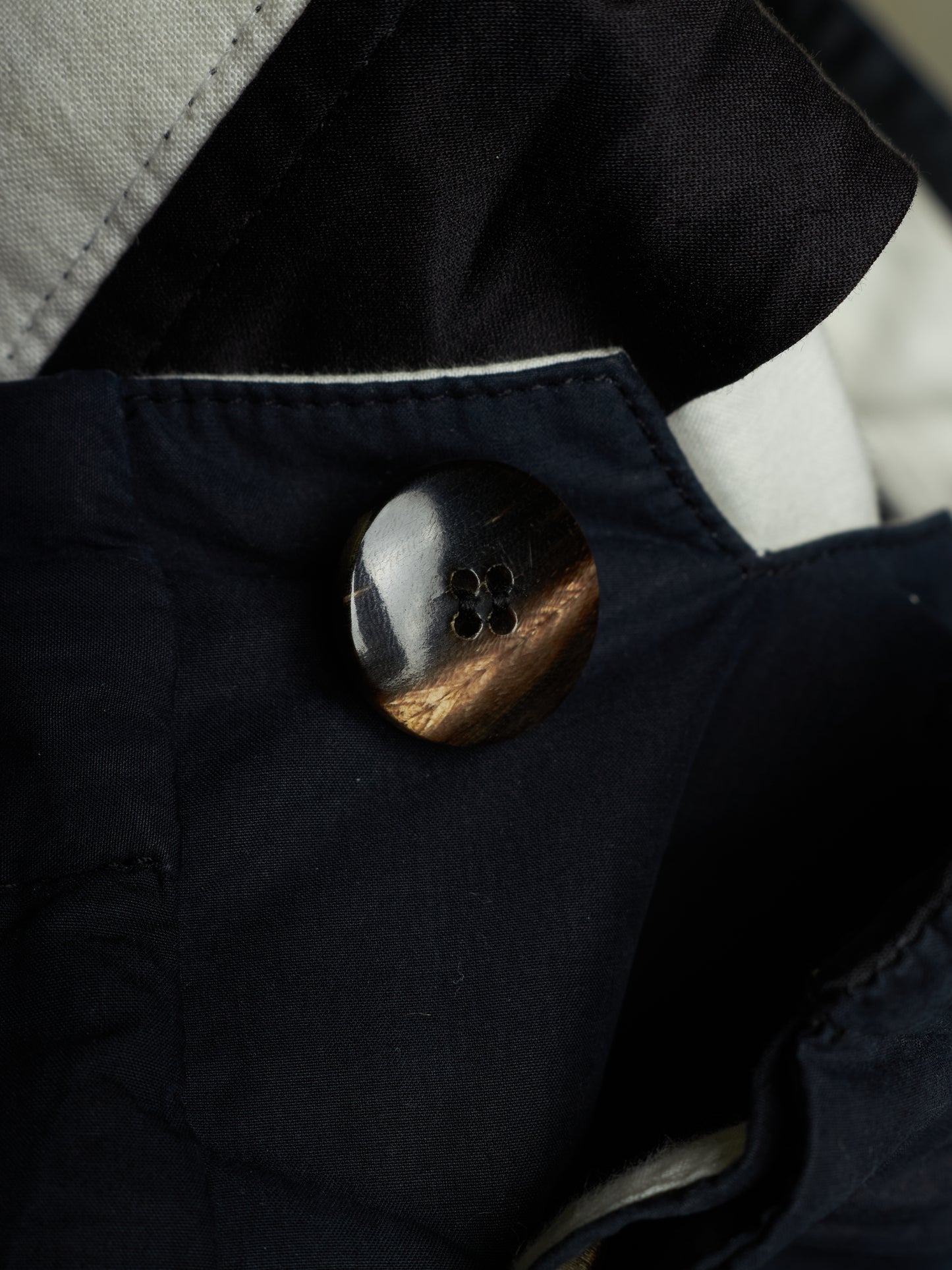 Rick Owens SS10 "RELEASE" Washed Navy Asymmetric Flap Zip Pocket Drop-crotch Shorts